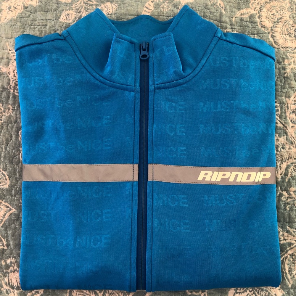RIPNDIP Royal blue zipper jacket